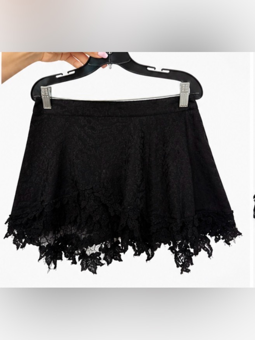 Isabel Marant Reana Black Lace Jacquard Mini Skirt Size 38 MSRP $879